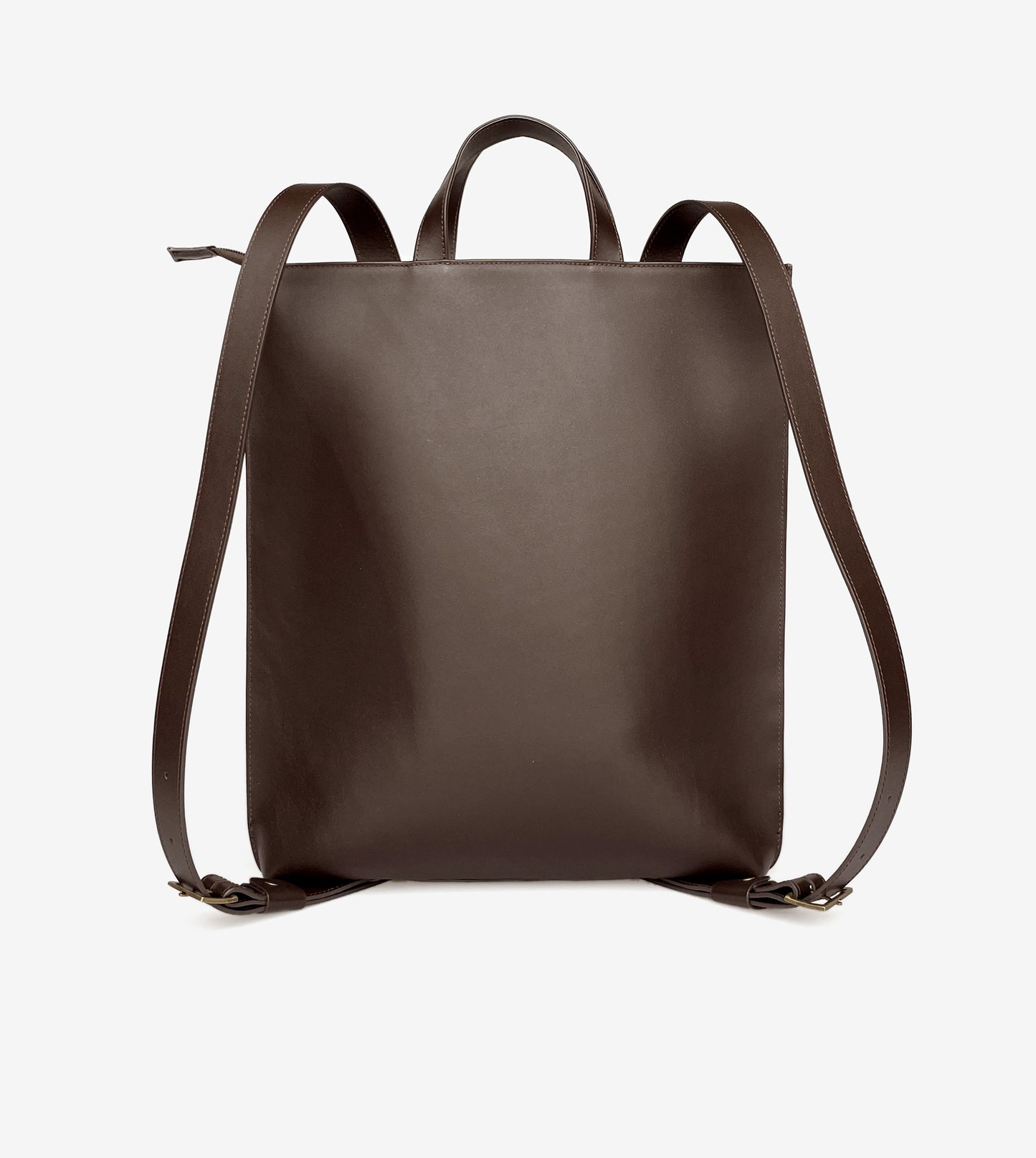 Réka hátitáska - sötétbarna (rusztikus felületű)