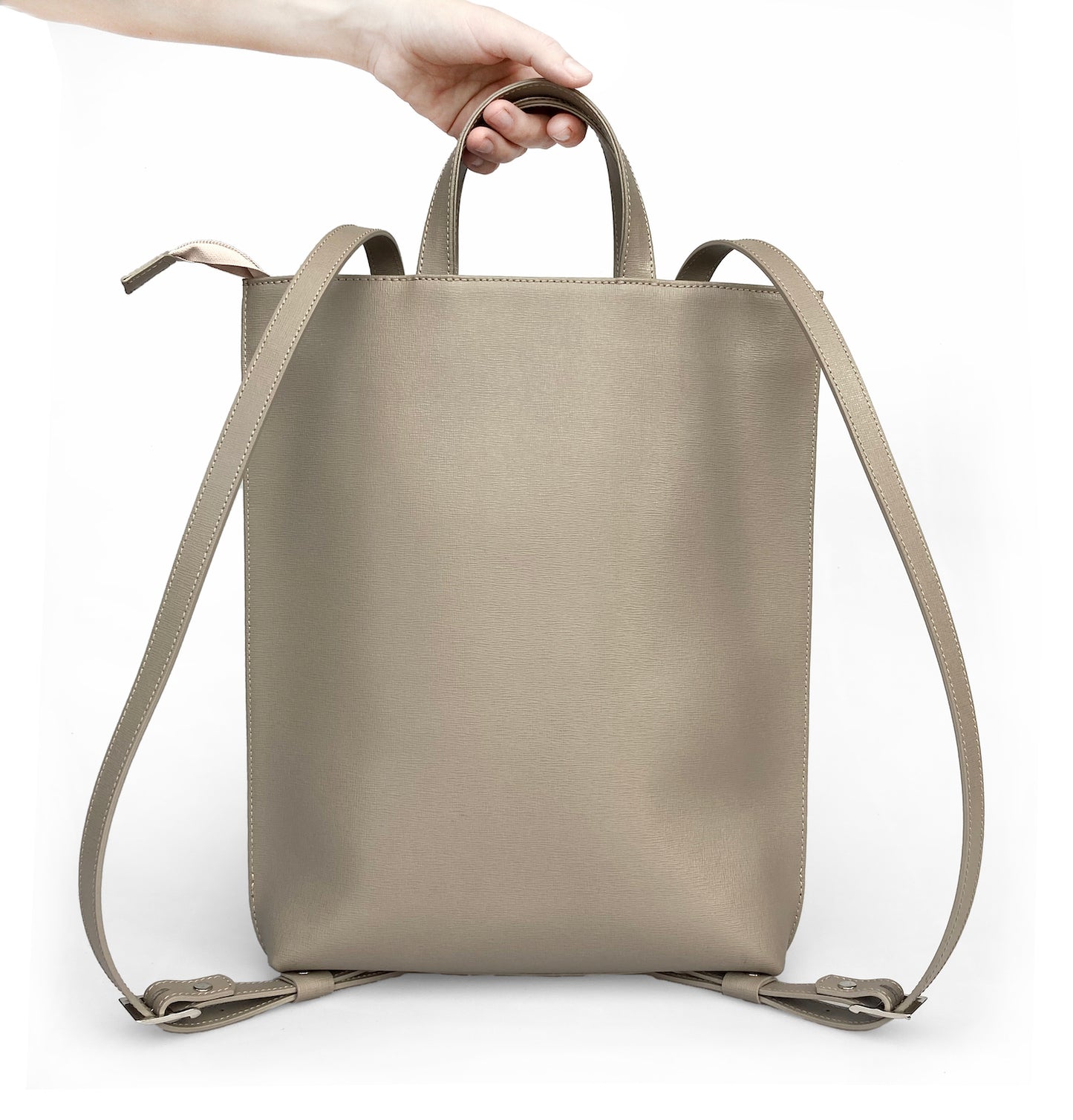 Réka mini hátitáska - homokszín crossprint