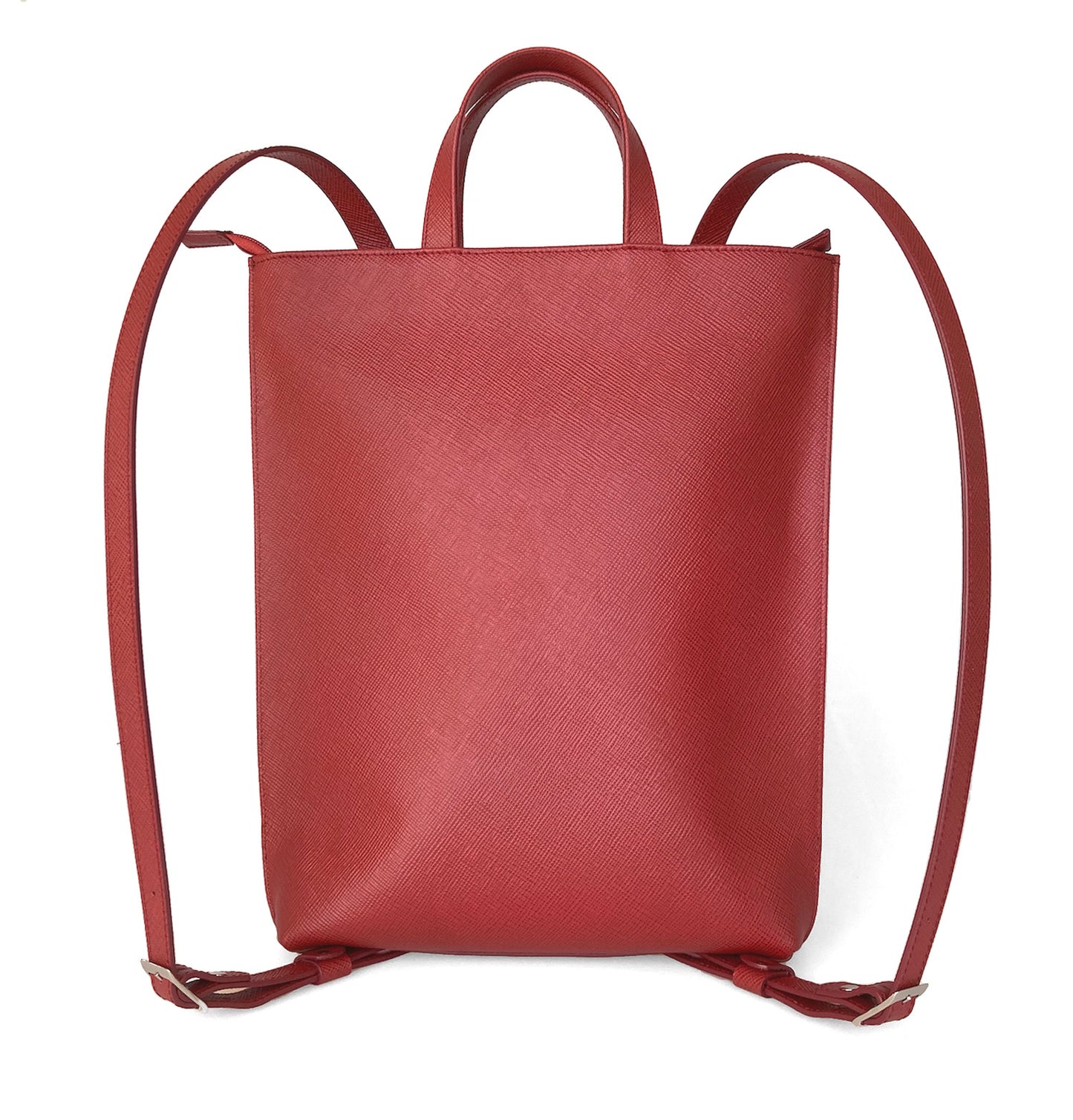 Réka mini hátitáska - piros crossprint