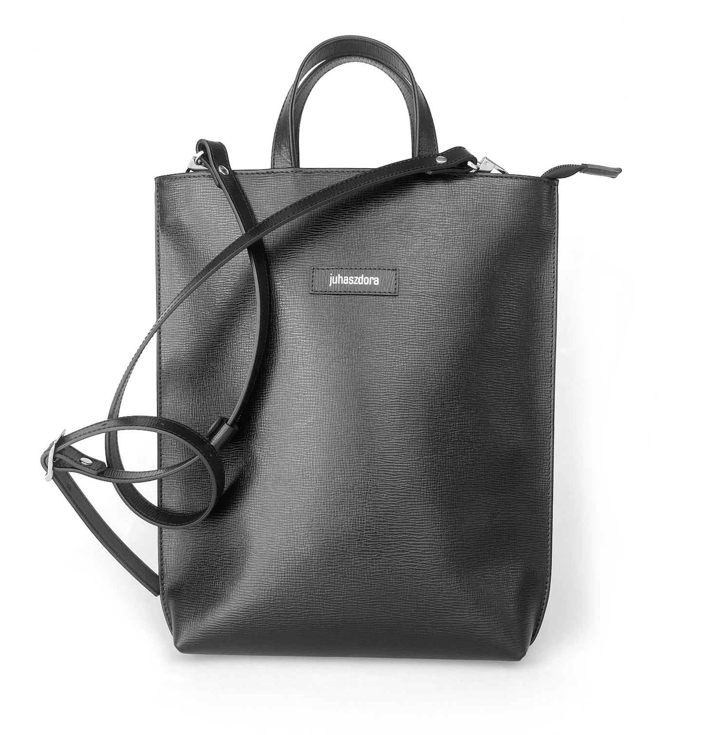 Réka mini válltáska - fekete crossprint