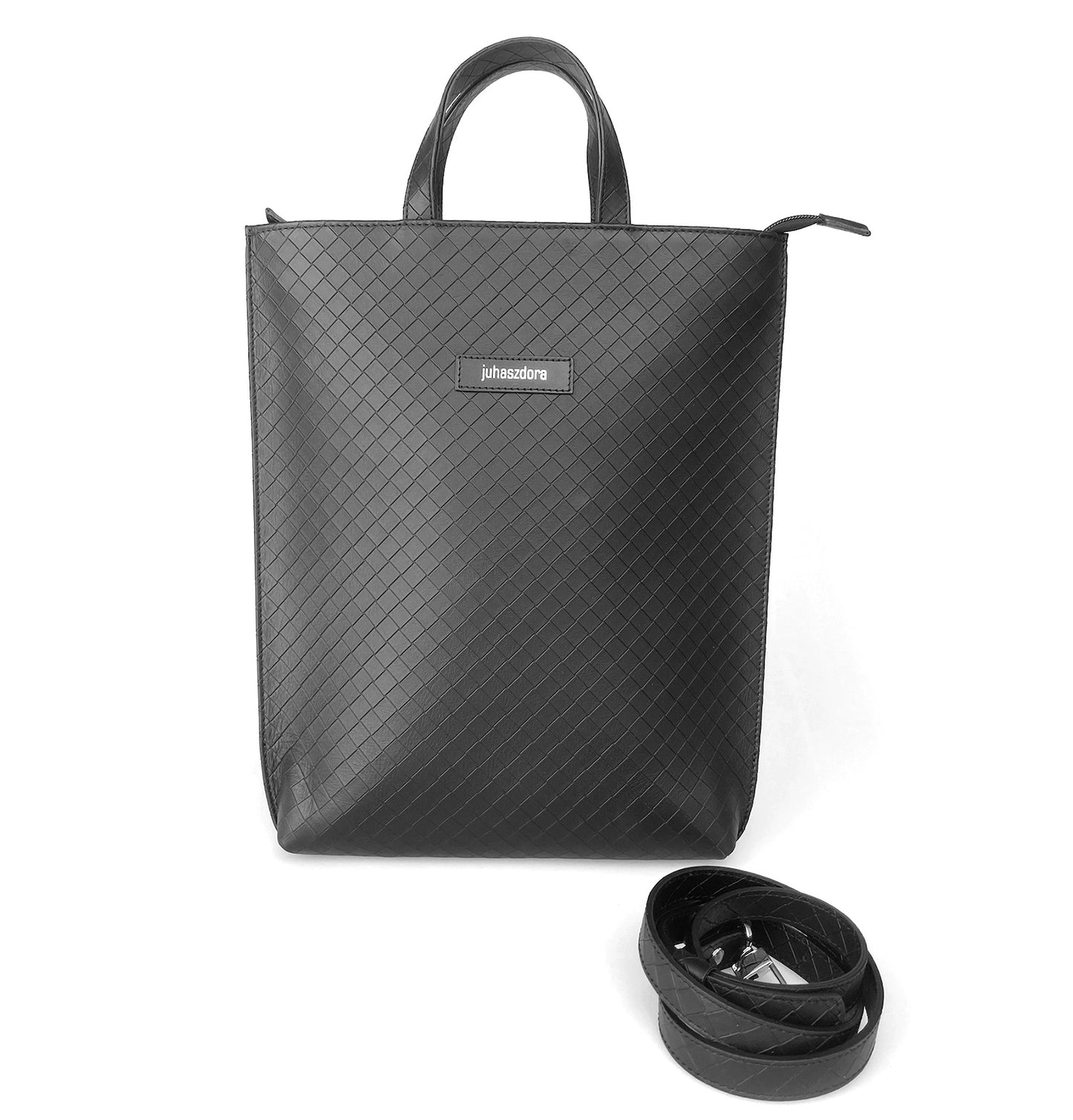 Réka mini válltáska - fekete cockás mintás