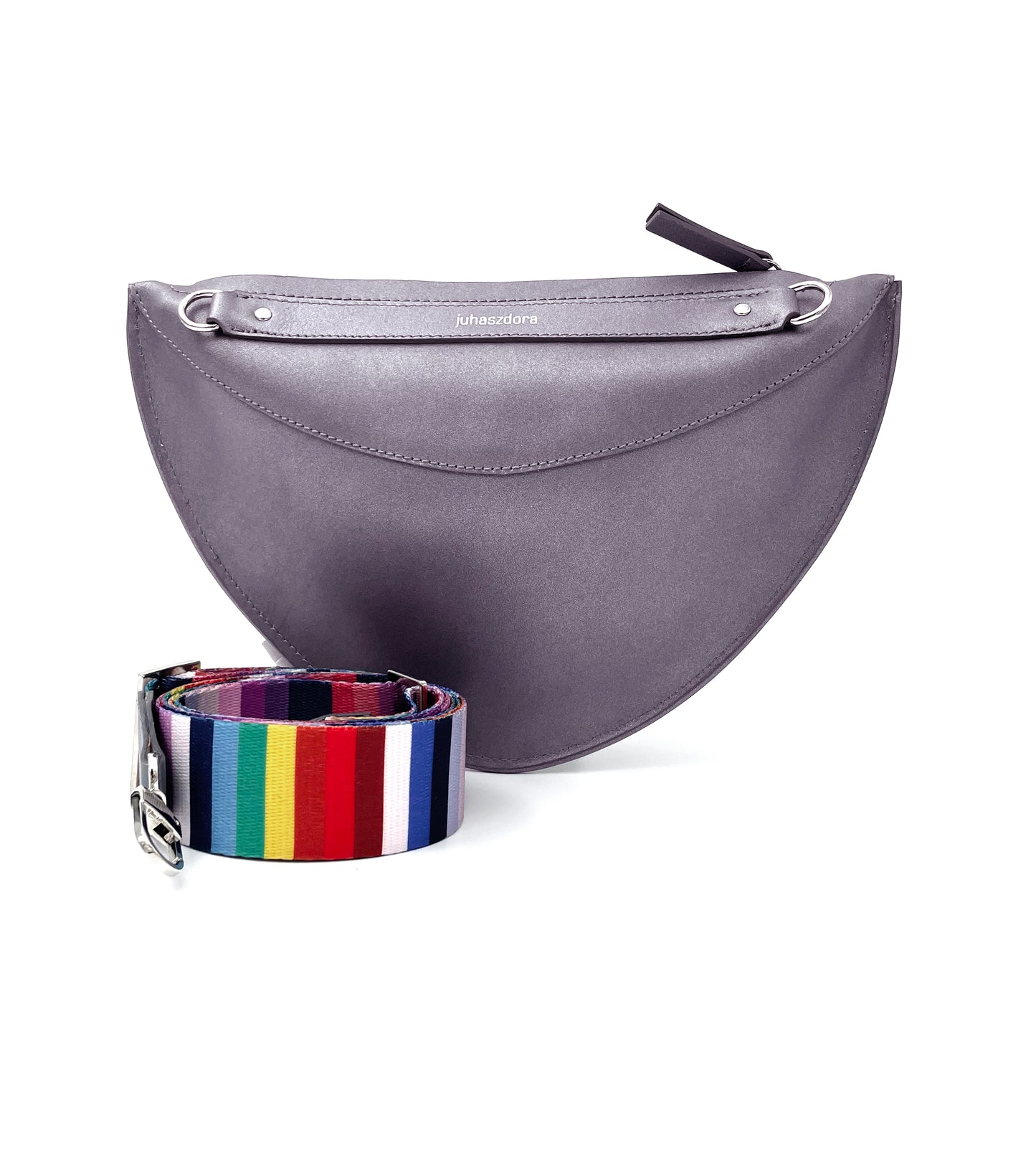 Vanda belt bag - purple silver (2)