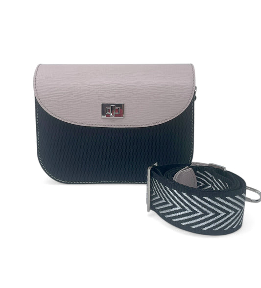Gabi shoulder bag - black-powderping-mintgreen