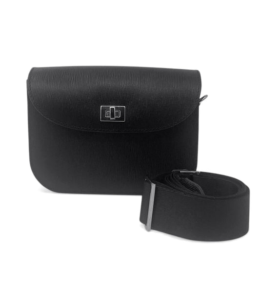 Gabi shoulder bag - black-turquoise