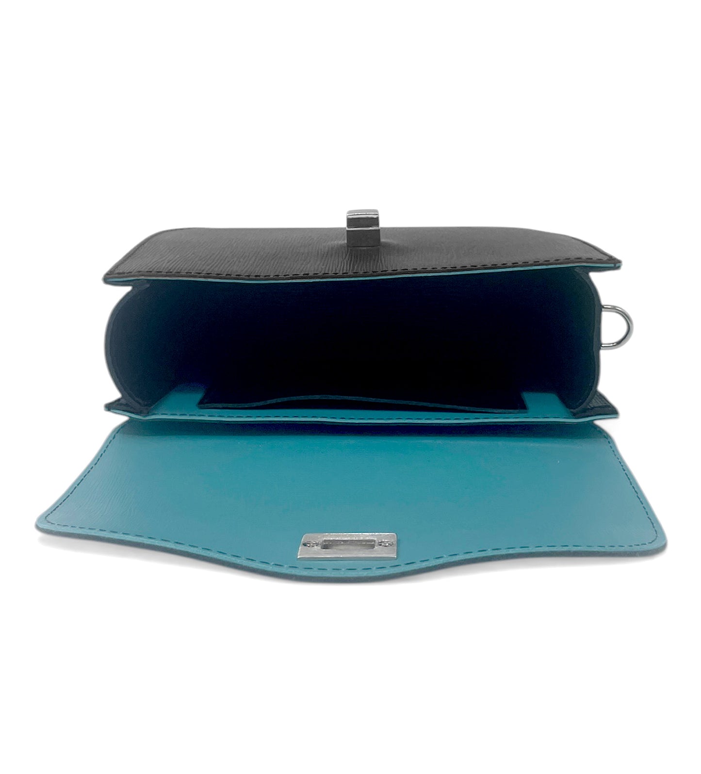 Gabi shoulder bag - black-turquoise