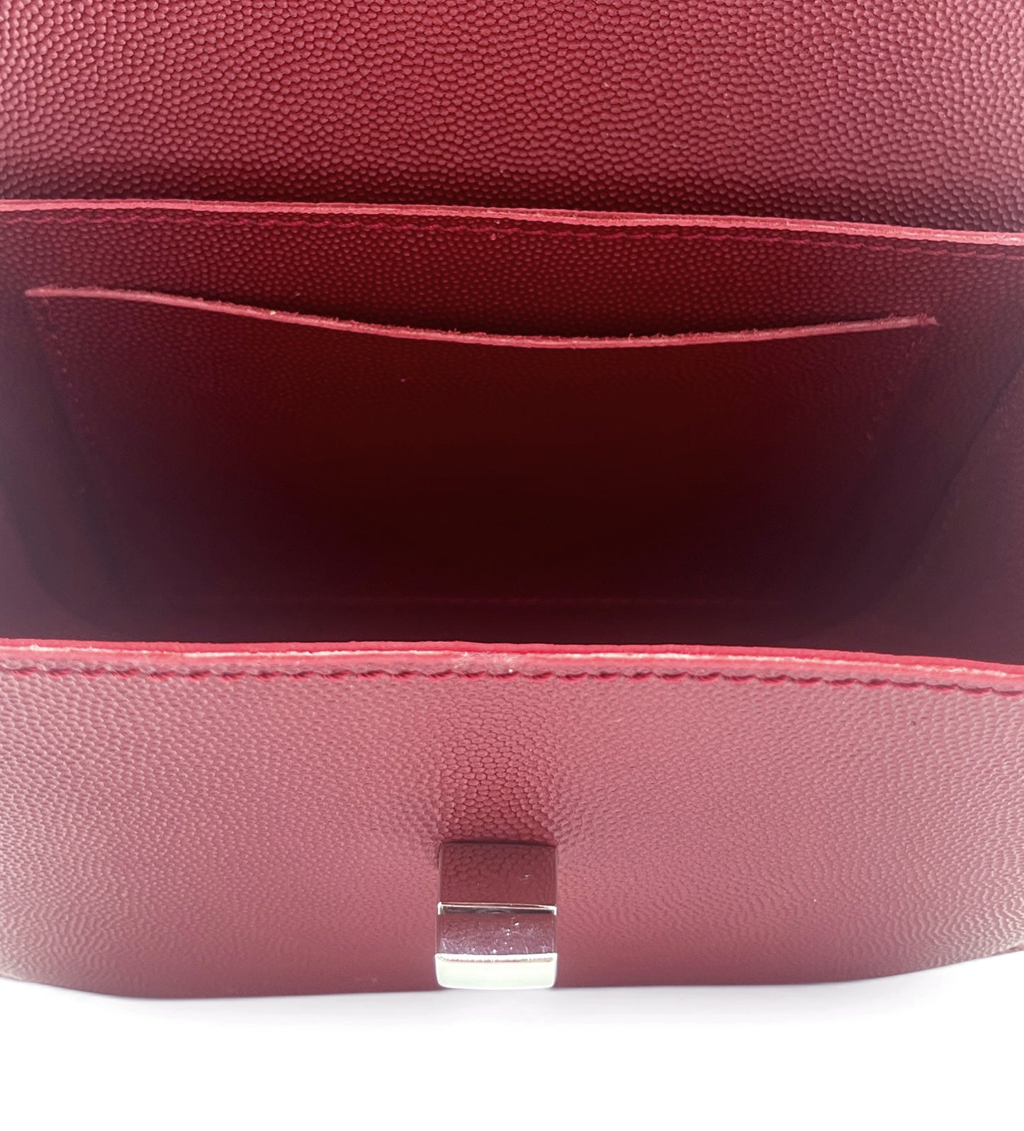 Gabi shoulder bag - dark red with patterned surface