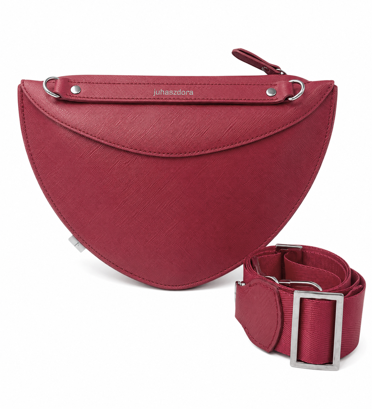 Vanda belt bag - red crossprint