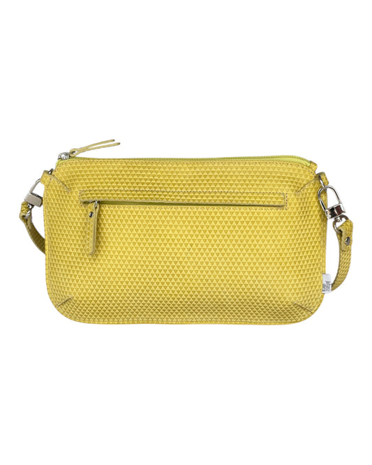 Leo "S" unisex bag - citrish color with triangle patterns