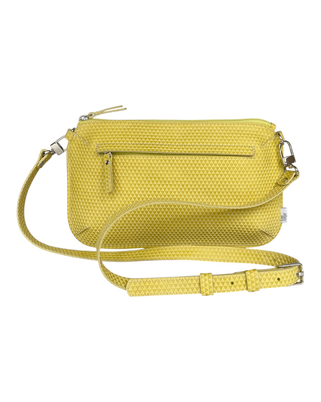 Leo "S" unisex bag - citrish color with triangle patterns