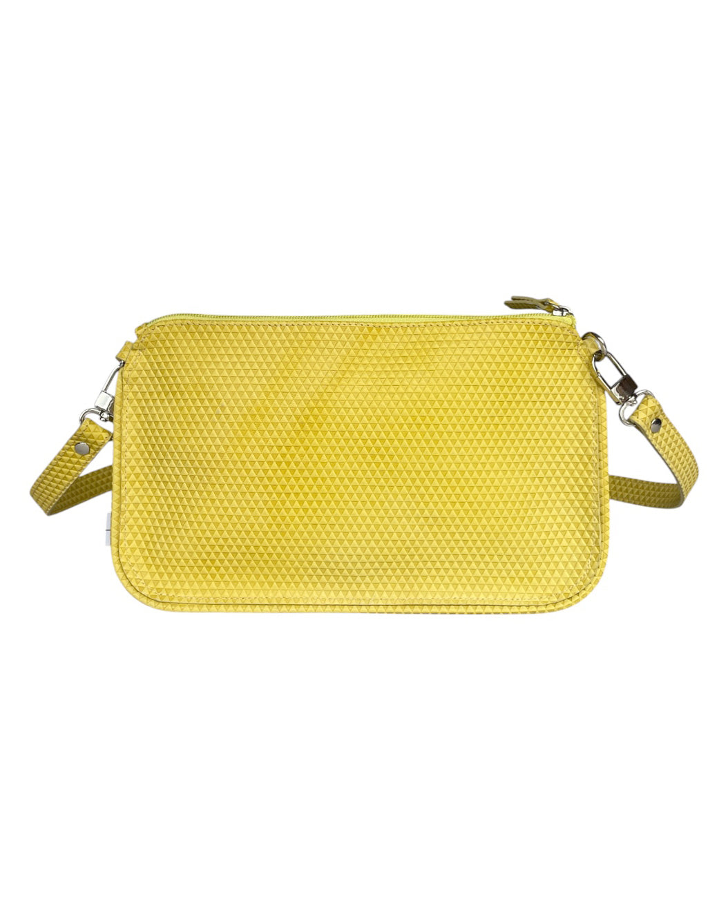 Leo "S" unisex bag - citrish color with triangle patterns