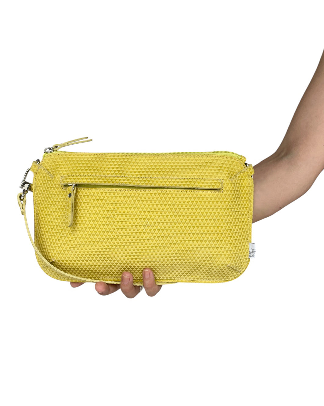 Leo "S" unisex bag - citrish color with triangle patterns