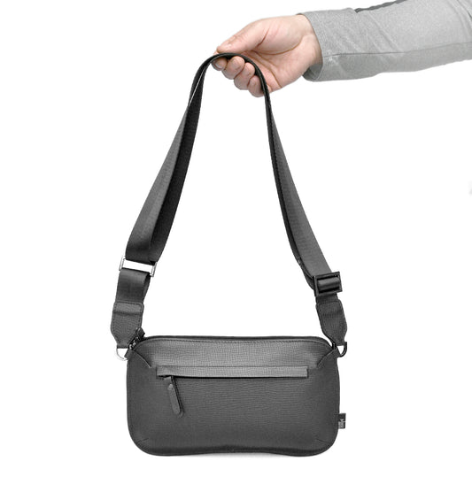 Leo "S" unisex táska - fekete crossprint