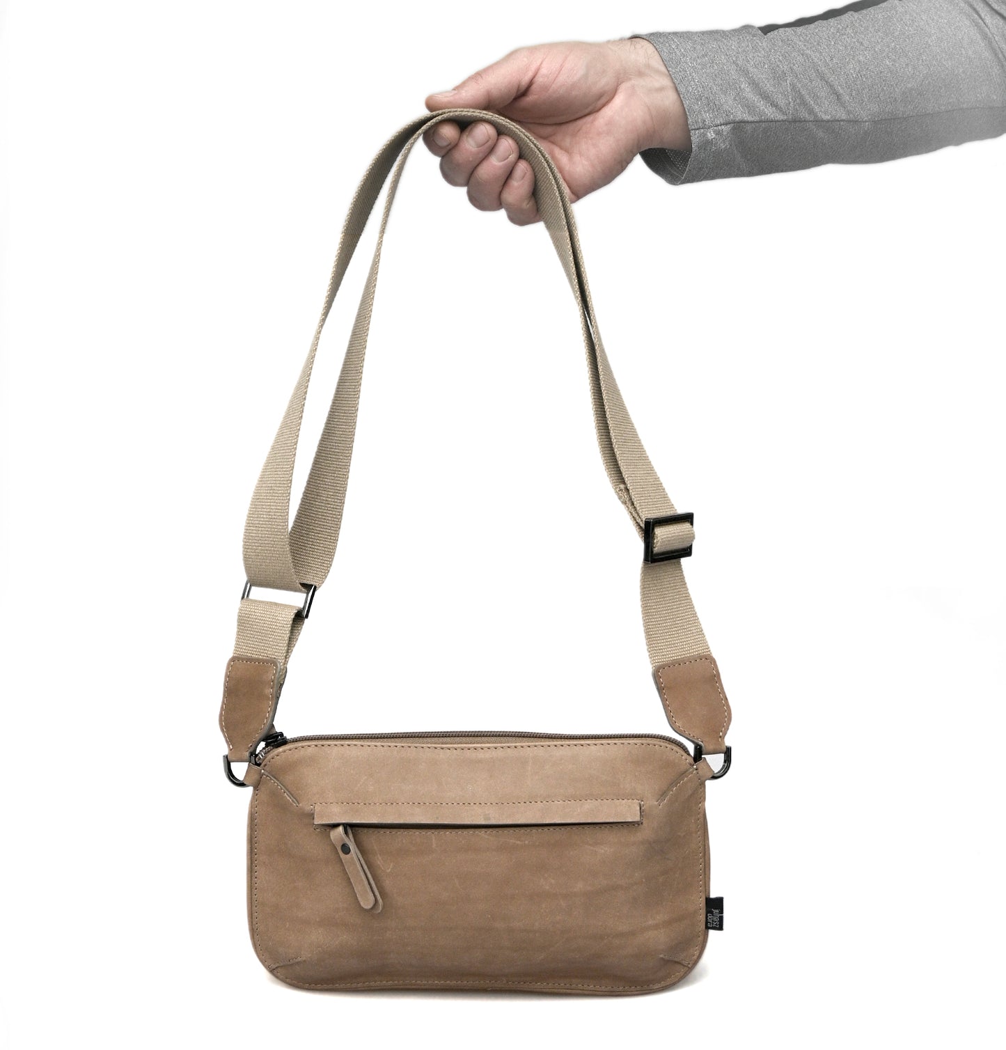 Leo "S" unisex táska - világosbarna (matt)