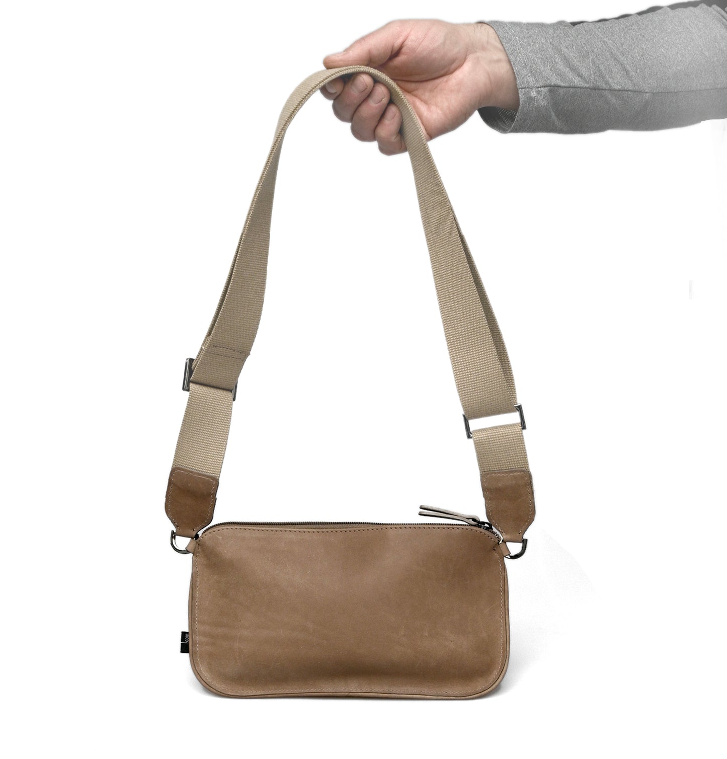 Leo "S" unisex táska - világosbarna (matt)