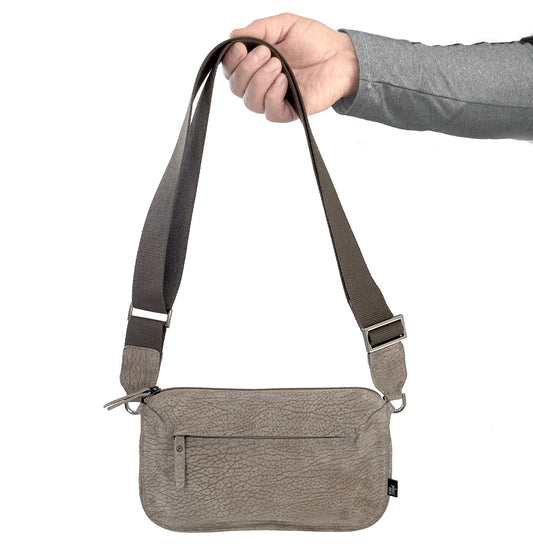 Leo "S" unisex táska - világosbarna velúr