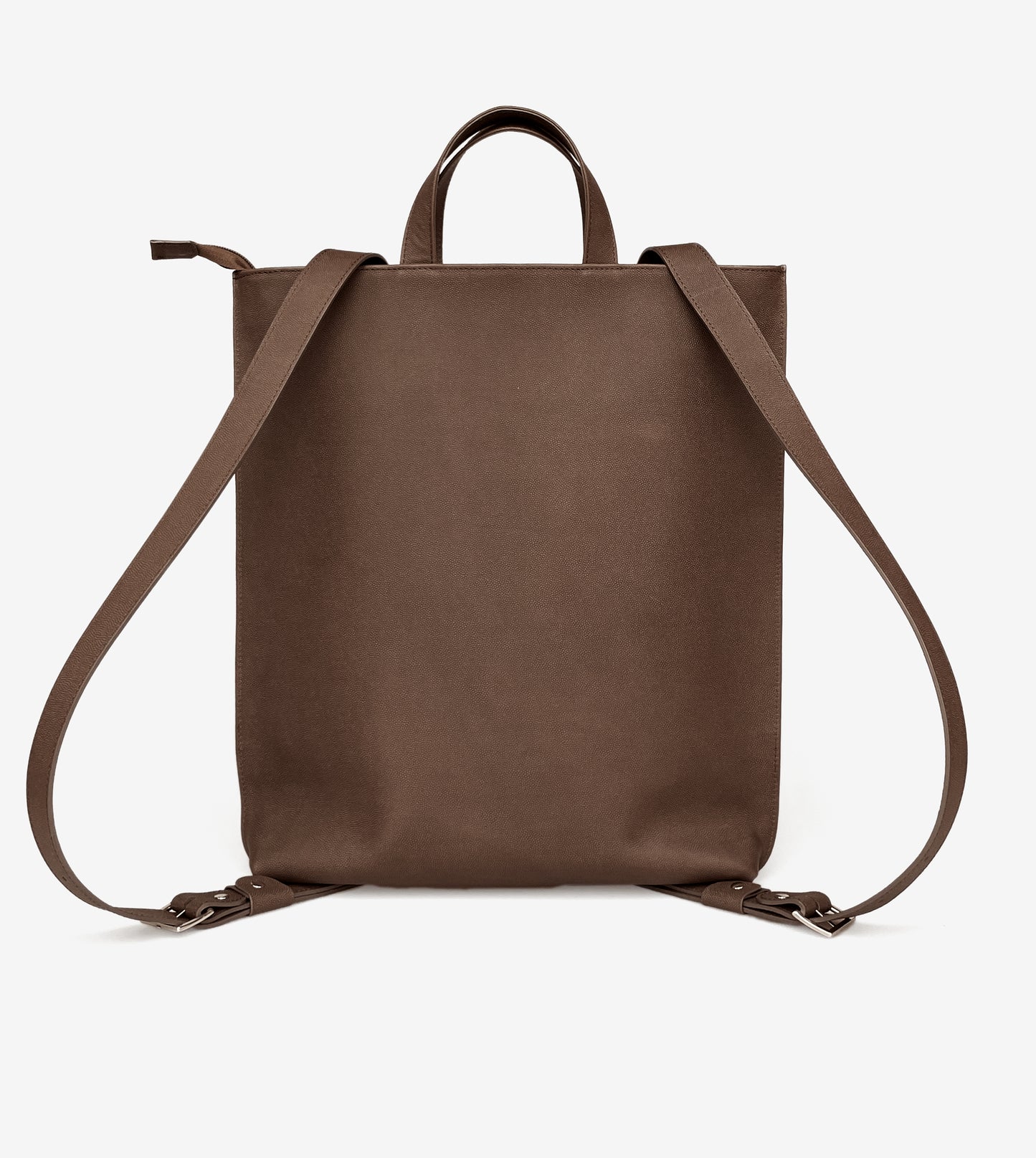 Réka backpack - chocolate brown crossprint