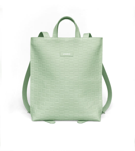Réka backpack - mint green with pattern