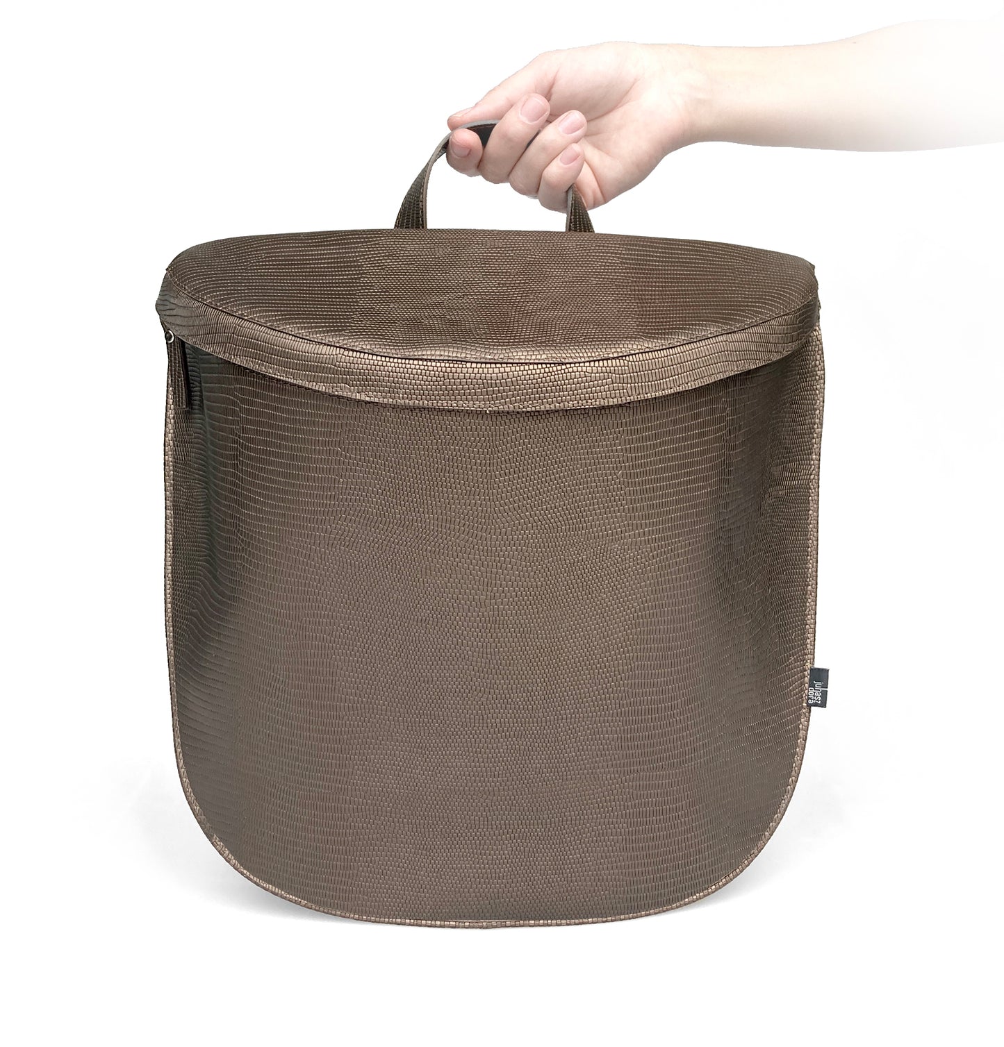 Vanda backpack - bronze brown color with pattern