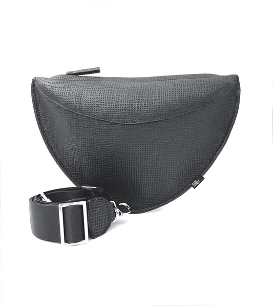 Vanda belt bag - black crossprint